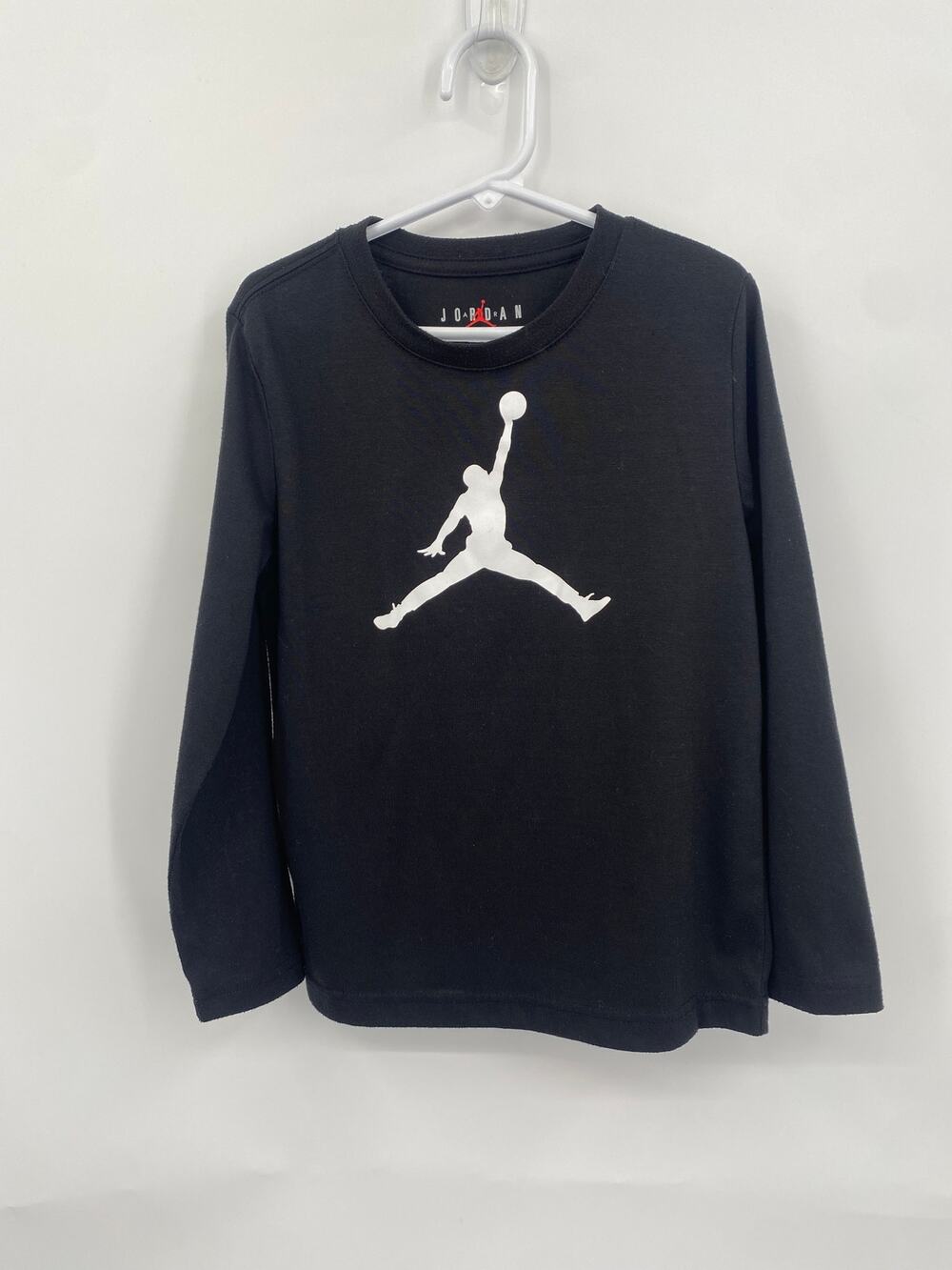 Nike Air Jordan Jumpman Logo Shirt Long Sleeve Boy's Size L 6-7 yrs